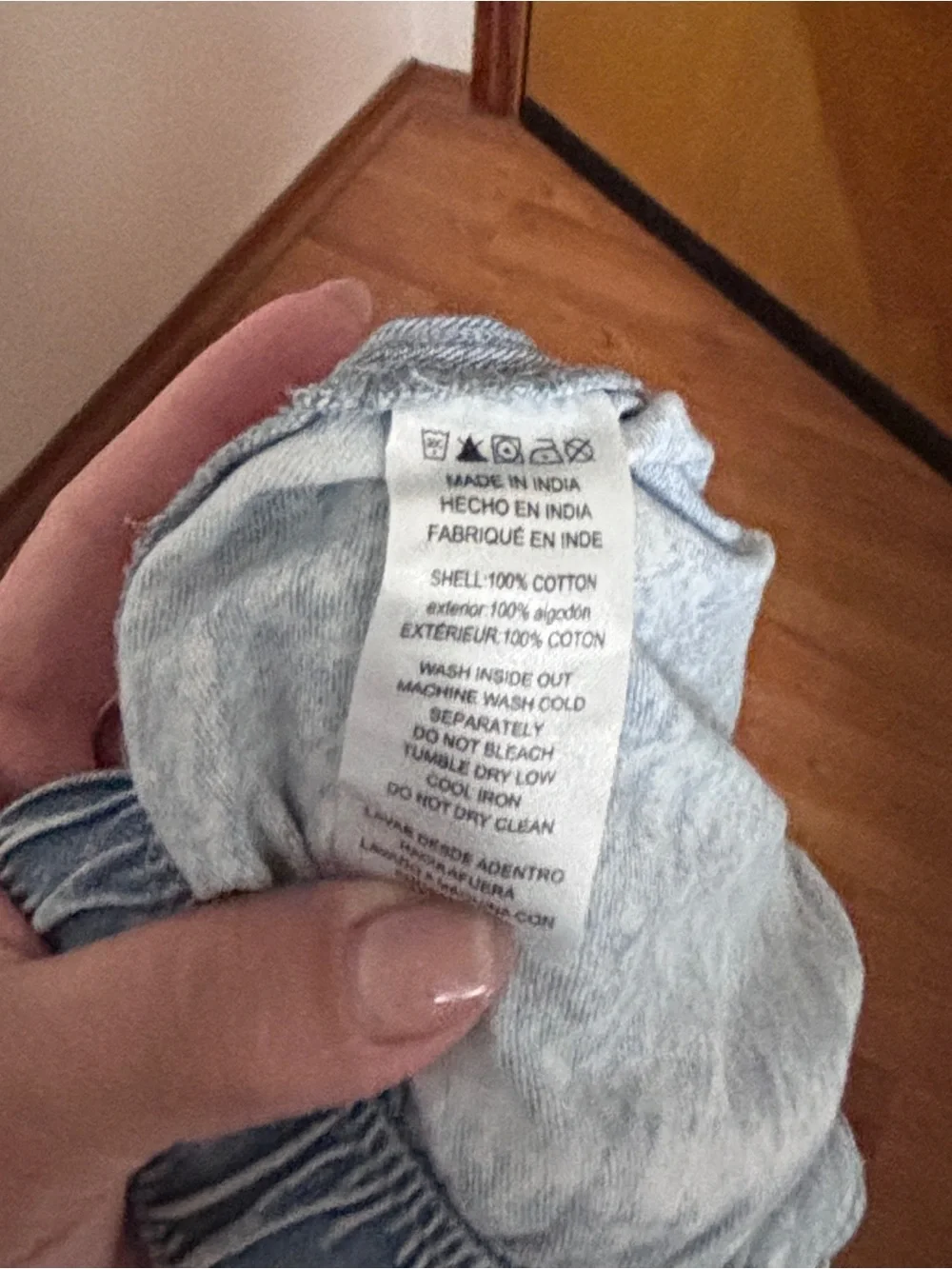 Michael Kors Light Blue Wide-Leg Drawstring Jeans